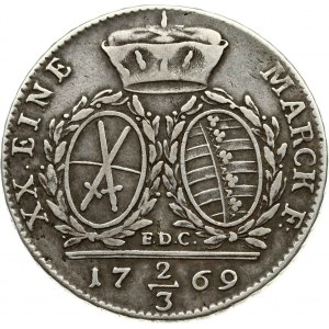 Saxony 2/3 Taler 1769 EDC