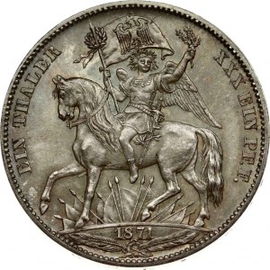Saxony Taler 1871 B Victory