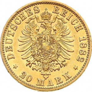 Prussia 20 Mark 1882 A