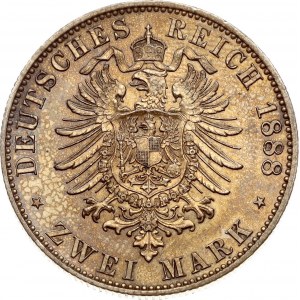 Germania Prussia 2 Mark 1888 A