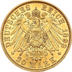 Prussia 20 Mark 1893 A