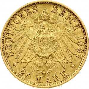 Hamburg 20 Mark 1897 J