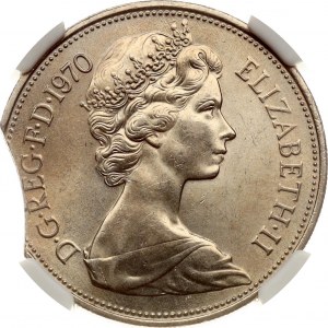 Great Britain 10 New Pence 1970 NGC MS 63 MINT ERROR