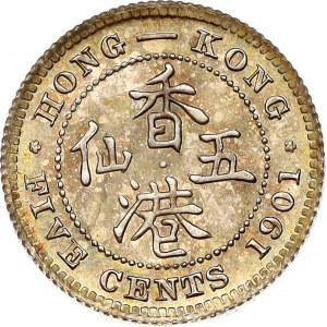 Hong Kong 5 centesimi 1901