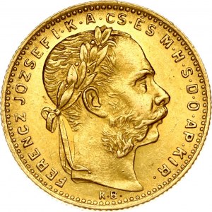 Hungary 20 Francs / 8 Forint 1887 KB
