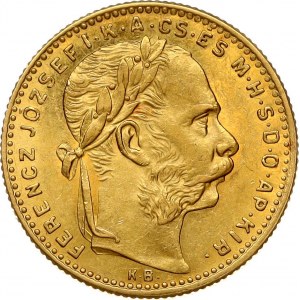 Hungary 20 Francs / 8 Forint 1891 KB
