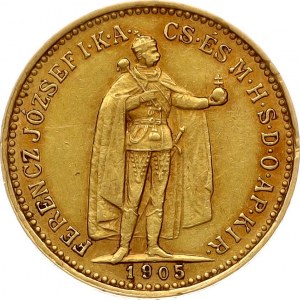 Hungary 10 Korona 1905 KB