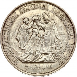 Hungary 5 Korona 1907 Coronation