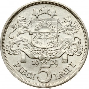 Latvia 5 Lati 1929