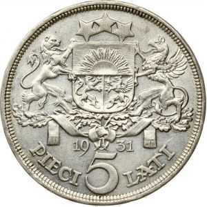 Latvia 5 Lati 1931