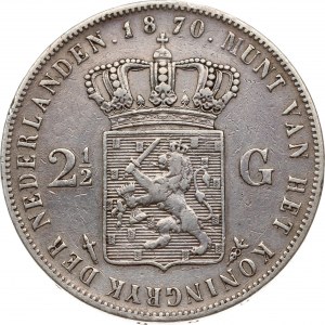 Netherlands 2½ Gulden 1870