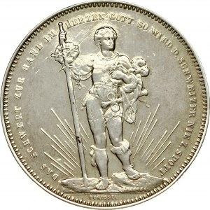 Switzerland 5 Francs 1879 Basel Shooting Festival