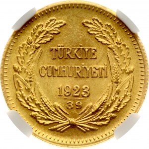 Turkey 100 Kurus 1923//39 NGC MS 63
