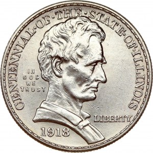 USA 1/2 Dollar 1918 State of Illinois Anniversary