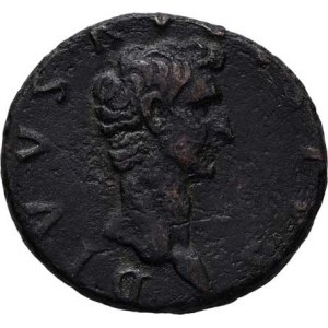 Augustus - restituční ražba za Nervy, AE As, Rv:IMP.NERVA.CAES.AVG.REST.S.C., okřídlený