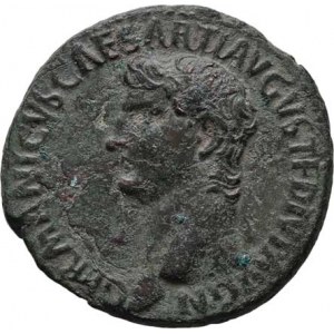 Germanicus - pamětní ražba za Caliguly, AE As, Rv: C.CAESAR.AVG.GERMANICVS.PON.M.TR.POT.