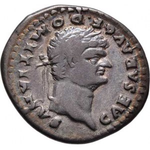 Domitianus - jako césar za Vespasiana, 69 - 79, AR Denár, Rv:COS.IIII., Pegas kráčející doprava,