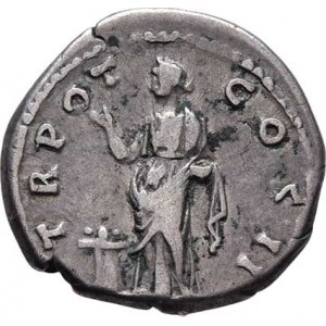 Aelius - césar, 136 - 138, AR Denár, Rv:TR.POT.COS.II., stojící Pietas zleva,