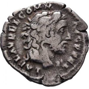 Commodus, 177 - 192, AR Denár, Rv:HERCVL.ROMAN.AVGV., kyj ve věnci,