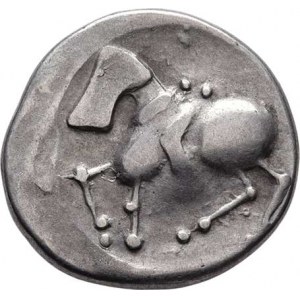 Východní Keltové, 3. - 1. století př.Kr., AR leh.tetradrachma - Sattelkopfpferd - velmi styliz.