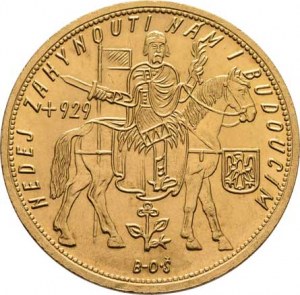 Československo, období 1918 - 1939, 10 Dukát 1929 (raženo pouze 1564 ks), 34.859g,