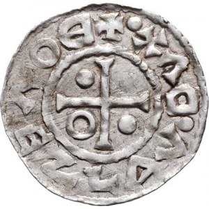 Boleslav I., knížetem v Čechách 935 - 972, Denár - pod kaplicí VV, podobný Ca.32/34, podobný