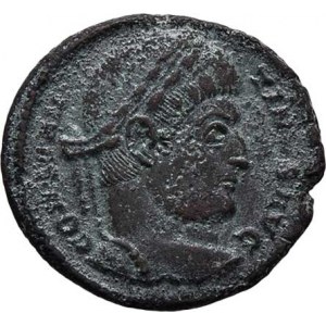 Constantinus I., 307 - 337, AE3, Rv:PROVIDENTIAE.AVGG., S.3778, RIC.7.475 -