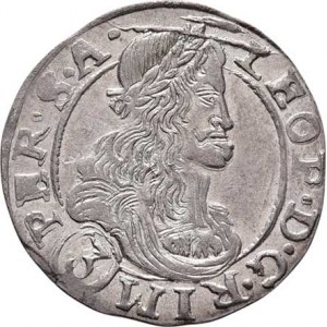 Leopold I., 1657 - 1705, 3 Krejcar 1679 CK, K.Hora-Krahe, Nech.295, MKČ.1453,