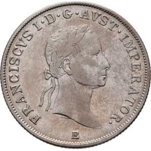František II., 1792 - 1835, 20 Krejcar 1835 E, Karlovský Bělehrad, 6.623g,