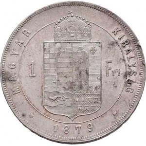 Rakouská a spolková měna, údobí let 1857 - 1892, Zlatník 1879 KB, 12.326g, dr.hr., nep.rysky, skvrn