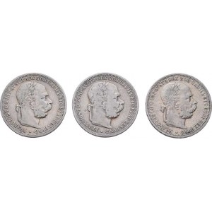 Korunová měna, údobí let 1892 - 1918, Koruna 1894, 1896, 1898, 4.944g, 4.903g, 4.938g,