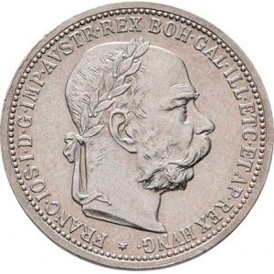 Korunová měna, údobí let 1892 - 1918, Koruna 1902, 4.995g, nep.hr., nep.rysky, pěkná patina