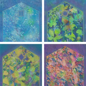 Serge VASILENDIUC (b. 1972), 4 Seasons Barn, polyptych, 2020-2021