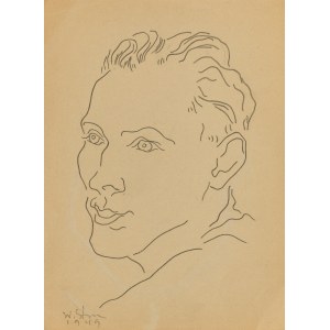 Władysław Strzemiński (1893 Minsk Litewski - 1952 Lodž), Portrét mladého muže, 1949