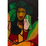 Lech Kunka (1920 Pabianice - 1978 Warsaw), Semi-act, 1954