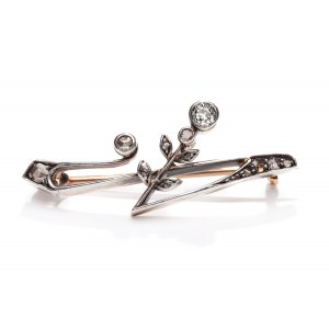 Art Nouveau brooch 2nd half of 19th century, Vienna