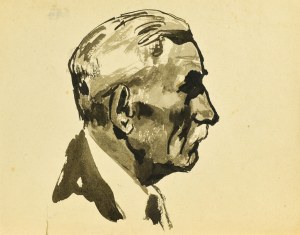 Ludwik MACIĄG (1920-2007), Głowa mężczyzny z prawego profilu
