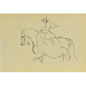 Ludwik MACIĄG (1920-2007), Woman on horseback