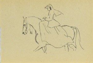 Ludwik MACIĄG (1920-2007), Kobieta na koniu