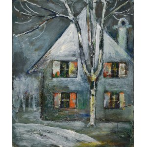 Eugeniusz TUKAN-WOLSKI (1928-2014), Winter landscape with a house