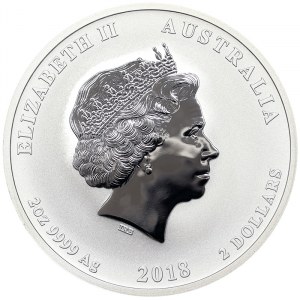 Elizabeth II (1952-2022), 2 Dollars 2018, Perth