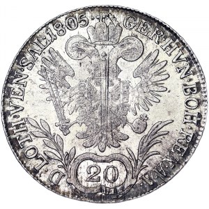 Francis I, Emperor of Austria (1804-1835), 20 Kreuzer 1805, Kremnitz