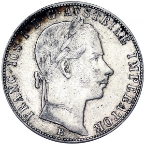 Franz Joseph I (1848-1916), 1 Gulden 1858, Kremnitz