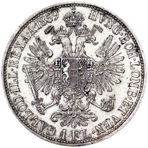 Franz Joseph I (1848-1916), 1 Gulden 1859, Vienna