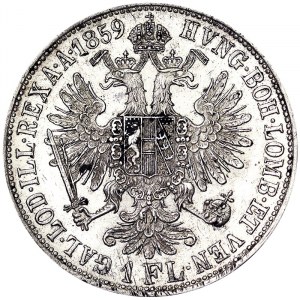 Franz Joseph I (1848-1916), 1 Gulden 1859, Kremnitz