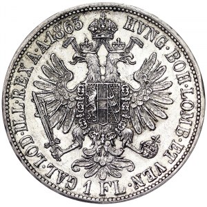 Franz Joseph I (1848-1916), 1 Gulden 1863, Vienna