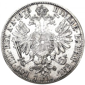 Franz Joseph I (1848-1916), 1 Gulden 1878, Vienna