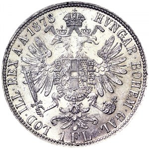 Franz Joseph I (1848-1916), 1 Gulden 1878, Vienna