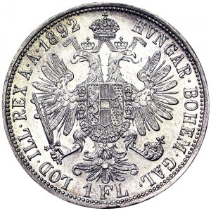 Franz Joseph I (1848-1916), 1 Gulden 1892, Vienna