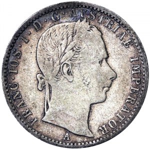 Franz Joseph I (1848-1916), 1/4 Gulden 1859, Vienna